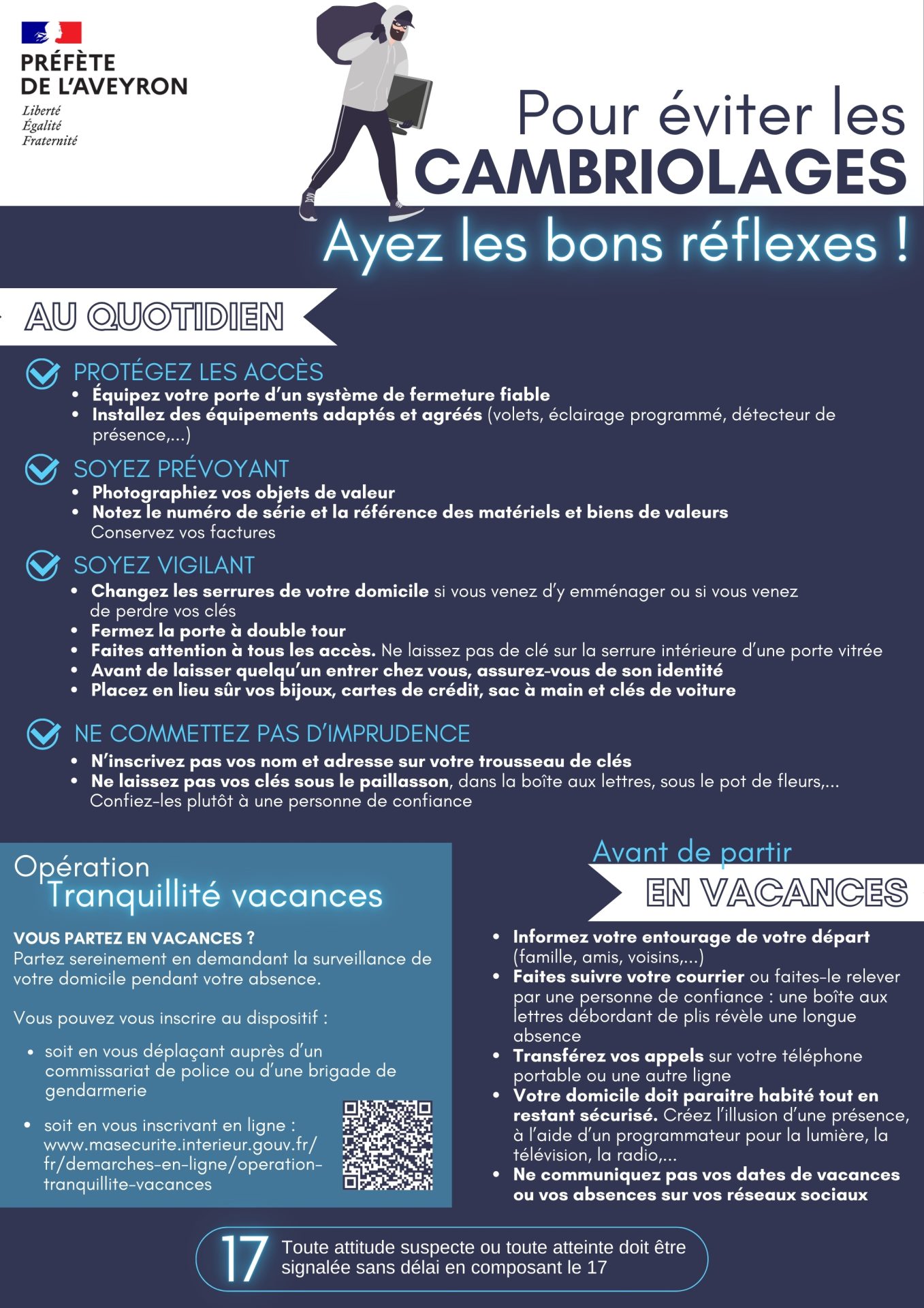 Lire la suite à propos de l’article Ayez les bons réflexes pour éviter les cambriolages