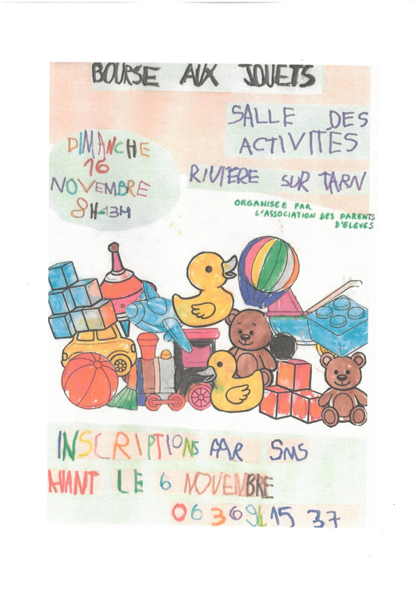 Lire la suite à propos de l’article Dimanche 16 novembre : bourse aux jouets