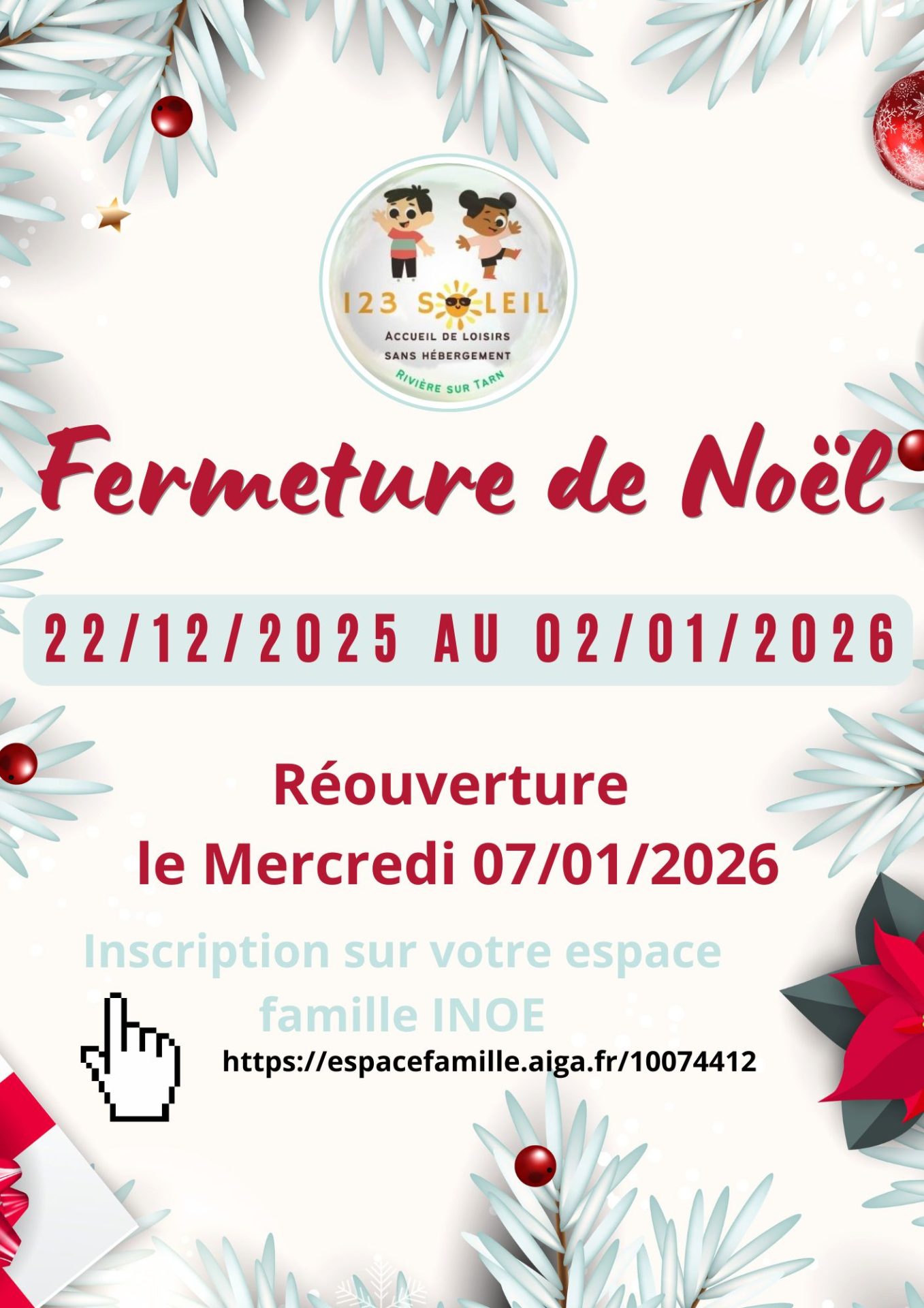 Lire la suite à propos de l’article Fermeture du Centre de Loisirs 1, 2, 3 Soleil et rangement du centre